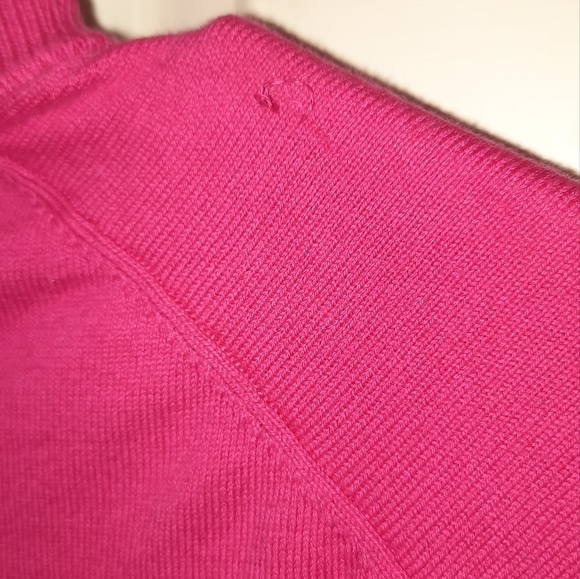 Lands End Button Down Pink Cardigan size LP - Picture 7 of 9